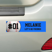 Blue Black Baseball-team Bumpersticker (Op auto)