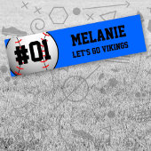 Blue Black Baseball-team Bumpersticker
