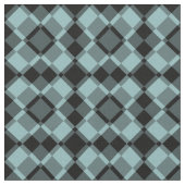 Blue Black Checker Argyle Pattern Stof (Close Up)