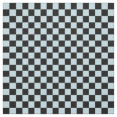 Blue & Black Checkerboard Stof (Swatch)