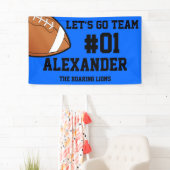 Blue Black Football Team Spirit Spandoek (Insitu)