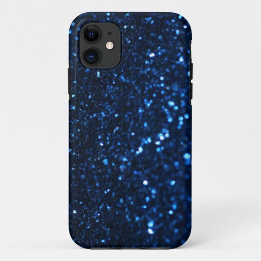 Blue Black Glimmer Case-Mate iPhone Case (Achterkant)
