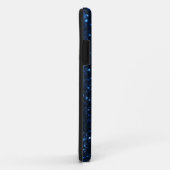 Blue Black Glimmer Case-Mate iPhone Case (Achterkant/rechts)