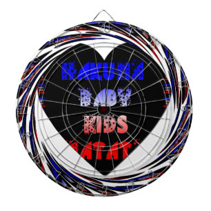 Blue Black Hakuna Matata Baby Kinder Design.png Dartbord