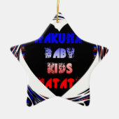 Blue Black Hakuna Matata Baby Kinder Design.png Keramisch Ornament (Voorkant)