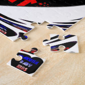 Blue Black Hakuna Matata Baby Kinder Design.png Legpuzzel (Zijkant)