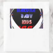 Blue Black Hakuna Matata Baby Kinder Design.png Rechthoekige Sticker (Tas)