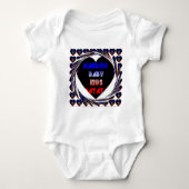 Blue Black Hakuna Matata Baby Kinder Design.png Romper (Voorkant)