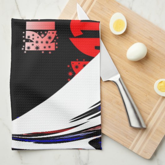 Blue Black Hakuna Matata Baby Kinder Design.png Theedoek (Quarter Fold)