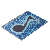 Blue Black Love Music Note Tie Dye Notitieboek (Linkerzijde)