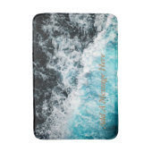 Blue Black Ocean Waves Hawaii Badmat (Voorkant Verticaal)