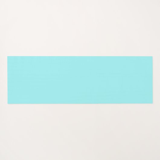 Blue Black Ocean Waves Hawaii Monogram Yogamat (Achterkant (horizontaal))