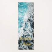 Blue Black Ocean Waves Hawaii  Yogamat (Voorkant)