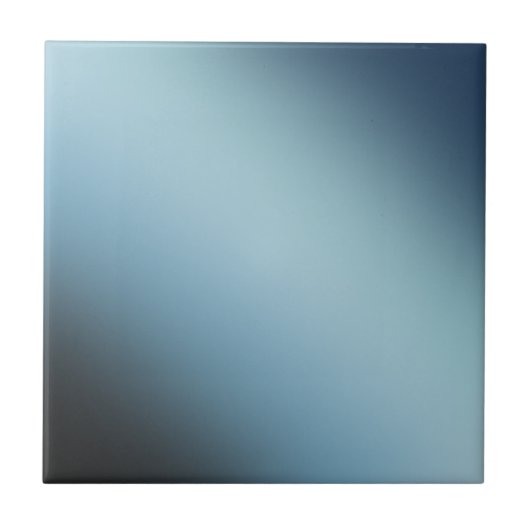 Blue Black Ombre Gradient Blur Abstract Design Tegeltje (Voorkant)