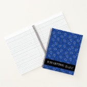 Blue & Black Paisley Spiral Notitieboek (Binnen)