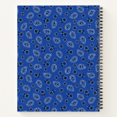 Blue & Black Paisley Spiral Notitieboek (Achterkant)