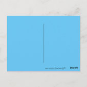 Blue Black Raven, blue and gold abstract Briefkaart (Achterkant)