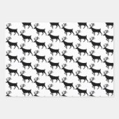 Blue Black & Red Woodland Stag White Inpakpapier Vel (Voorkant 2)