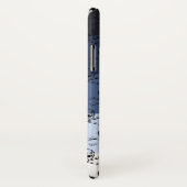 Blue Black Skull Halloween gepersonaliseerd monogr Case-Mate iPhone Case (Achterkant / rechts)