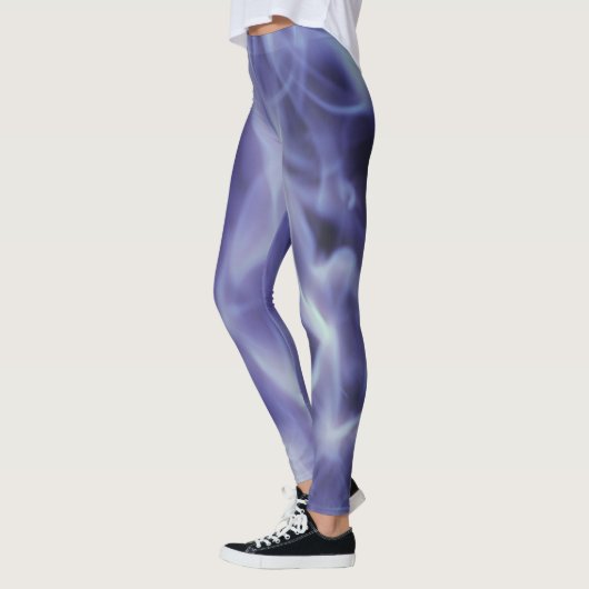 Blue Black Smoky Art Leggings (Links)