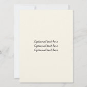 Blue Black Stripes Birthday Invitation Kaart (Achterkant)