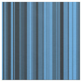Blue Black Stripes Stof (Close Up)