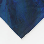 Blue Black Swirl Abstracte roky Cool Fleece Deken (Hoek)