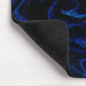 Blue Black Swirl Abstracte roky Cool Muismat (Hoek)