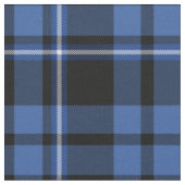 Blue Black Tartan Pset Scottish Pattern Stof (Close Up)
