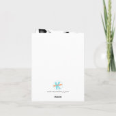 Blue Black voetballen Kinderverjaardag Kaart (Achterkant)