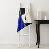 Blue Black White Senior Night Gifts for Volleyball Sherpa Deken (In situ)