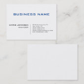 Blue Black White — uniek Visitekaartje voor beheer (Voorkant / Achterkant)