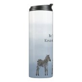 Blue Black Zebras Be Your Own Kind of Beautiful Thermosbeker (Gedraaid links)