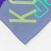 Blue Blanket Name Collage Persoonlijk Fleece Deken (Hoek)