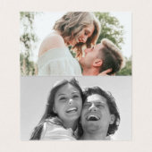 Blue Blauwgroen Agate Geode Stone Roos Gold Fotogr Visitekaartje (Binnenkant ongevouwen)