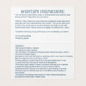 Blue Blauwgroen Agate Geode Stone Roos Gold Microb Visitekaartje (Binnenkant ongevouwen)