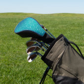 Blue Blauwgroen DNA Patroon Golfheadcover (Insitu)