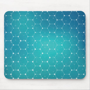 Blue Blauwgroen DNA Patroon Muismat