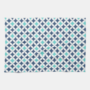 Blue Blauwgroen Pattern Kitchen Cloth Towel Theedoek