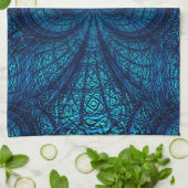 Blue Blauwgroen Pattern Kitchen Towels Theedoek (Gevouwen)