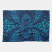 Blue Blauwgroen Pattern Kitchen Towels Theedoek (Horizontaal)