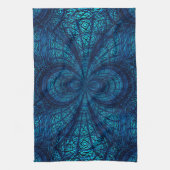 Blue Blauwgroen Pattern Kitchen Towels Theedoek (Verticaal)
