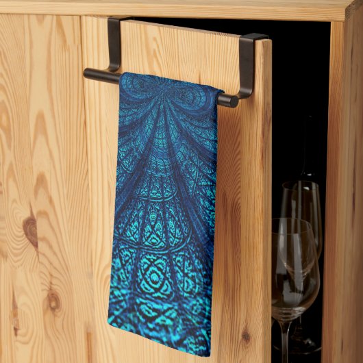 Blue Blauwgroen Pattern Kitchen Towels Theedoek (Derde Gevouwen)