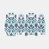 Blue Blauwgroen Red White Oriental Floral Pattern Bedankdoosjes (Uitgevouwen)