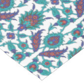 Blue Blauwgroen Red White Oriental Floral Pattern Tafelkleed (Gekanteld)