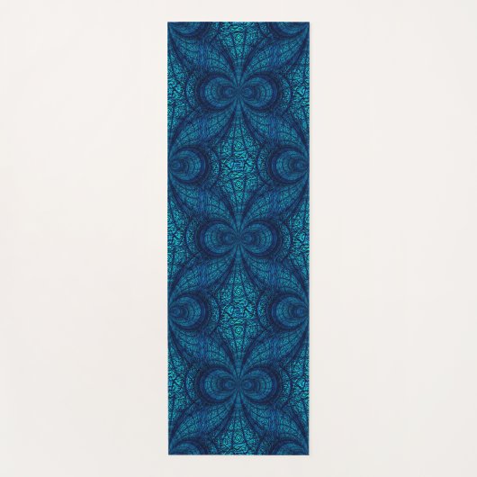 Blue Blauwgroen Yoga Mat (Voorkant)