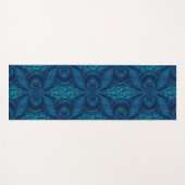 Blue Blauwgroen Yoga Mat (Voorkant (horizontaal))