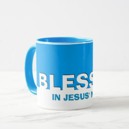Blue BLESSED Christelijk Mok