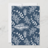 Blue Blessed Kerstmis Religious Custom Photo Feestdagenkaart (Achterkant)