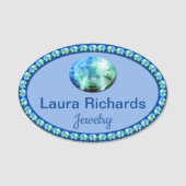 Blue Bling NAME TAG (Voorkant)